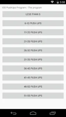 100 PushUps android App screenshot 3